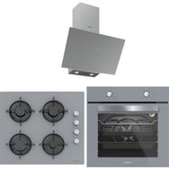 Silverline 3481 Flam - CS5335S01 - BO65E4S01 3'lü Gri Ankastre Set