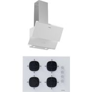 Silverline 3490 - CS5665W01 Beyaz 2'li Ankastre Set