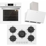 Silverline Beyaz 60 cm - CS5365W01 - B06504W01 Beyaz 3'lü Ankastre Set