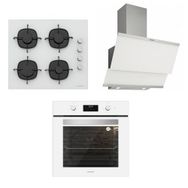 Silverline BO6191W01 - CS5335W01 - 3420 - MW9018W01 3'lü Beyaz Ankastre Set