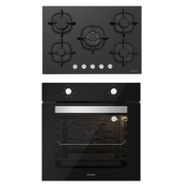 Silverline BO6501B01 - CS5364B01 2'li Siyah Ankastre Set
