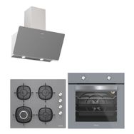 Silverline BO6501S01 - 3457 Soho - CS5629S01 3'lü Inox Ankastre Set