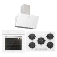 Silverline BO6501W01 - CS5365W01 - 3457 Soho 60 3'lü Beyaz Ankastre Set