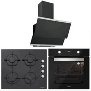 Silverline BO6502B01 - CS5335B01 - 3420 Classy 60 3'lü Siyah Ankastre Set