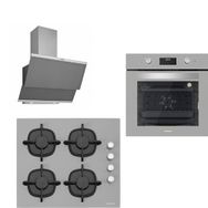 Silverline BO6502S02 - CS5343S01 - 3420 3'lü Gri Class Ankastre Set