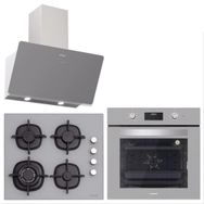Silverline BO6502S02 - CS5429S01 - 3457 Soho 3'lü Gri Ankastre Set