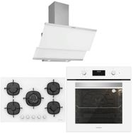 Silverline BO6502W02 - CS5365W01 - 3420 Classy 90 3'lü Beyaz Ankastre Set