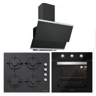 Silverline BO6503B01 - CS5335b01 - 3420 Classy 60 3'lü Siyah Ankastre Set