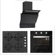Silverline BO6503B01 - CS5343B01 - 3420 Classy 60 3'lü Siyah Ankastre Set