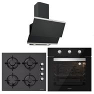 Silverline BO6503B01 - CS5349B01 - 3420 Classy 60 3'lü Siyah Ankastre Set