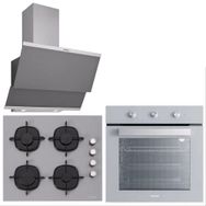 Silverline BO6503S01 - CS5335S01 - 3420 Classy 60 3'lü Gri Ankastre Set