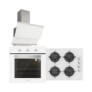 Silverline BO6503W01 - CS5349W01 - 3420 3'lü Beyaz Ankastre Set