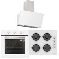 Silverline BO6503W01 - CS5349W01 - 3457 Soho 60 3'lü Beyaz Ankastre Set