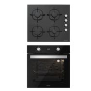 Silverline BO6504B01 - CS5335B01 2'li Siyah Ankastre Set