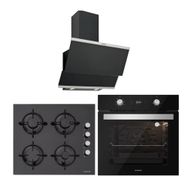 Silverline BO6504B01 - CS5349B01 - 3420 Classy 60 3'lü Siyah Ankastre Set