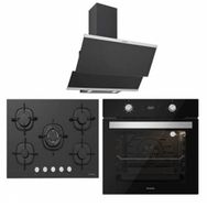 Silverline BO6504B01 - CS5365B01 - 3420 Classy 60 3'lü Siyah Ankastre Set