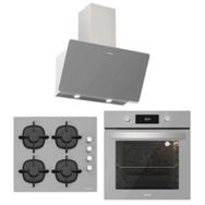 Silverline BO6504S01 - CS5343S01 - 3457 Soho 60 3'lü Gri Ankastre Set
