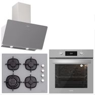 Silverline BO6504S01 - CS5429S01 - 3457 Soho 3'lü Gri Ankastre Set
