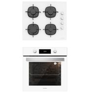 Silverline BO6504W01 - CS5335W01 2'li Beyaz Ankastre Set