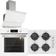 Silverline BO6504W01 - CS5349W01 - 3420 3'lü Beyaz Ankastre Set
