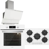 Silverline BO6504W01 - CS5365W01 - 3420 3'lü Beyaz Ankastre Set