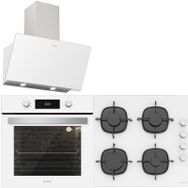 Silverline BO6504W01 - CW5335W01 - 3457 Soho 60 - MW9018W01 4'lü Beyaz Ankastre Set