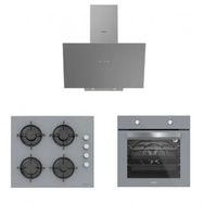 Silverline BO65E1S01 - CS5349S01 - 3481 Flam 60 3'lü Gri Ankastre Set