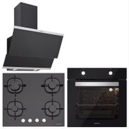Silverline Classy BO6501B01 - CS5436B01 - 3420 3'lü Siyah Ankastre Set