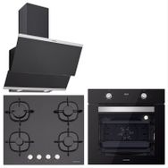 Silverline Classy BO6502B02 - CS5436B01 - 3420 3'lü Siyah Ankastre Set