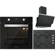 Silverline CS5335B01 - CLASSY 3420 - BO6502BO1 3'lü Siyah Ankastre Set