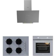 Silverline Esty AEF6601S04 - 3481 - CS5665S01 Gri 3'lü Ankastre Set