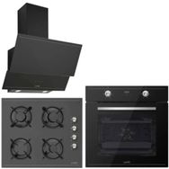 Silverline Luno Trio 3420 - CS5335B01 - BO6502B01 Siyah 3'lü Ankastre Set