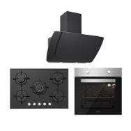 Silverline Misto 3373 - BO6501X01 - CS5365B01 Siyah 3'lü Ankastre Set