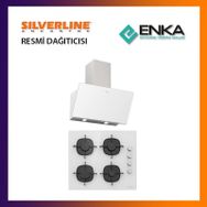Silverline Soho 3457 + CS5335W01 Beyaz 2'li Ankastre Set