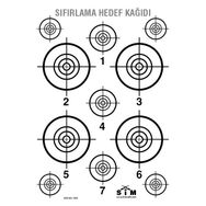 Sim 5x70 cm 20 Adet Sıfırlama Hedef Kağıdı