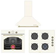 Simfer 8218 - 3326 - 8716 Retro Bej 3'lü Ankastre Set