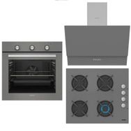 Simfer Diamond 8224 - 3537 - 8715 Gri 3'lü Ankastre Set