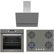 Simfer Diamond 8225 - 3655 - 8705 Gri 3'lü Ankastre Set