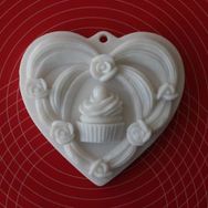 Simo Silikon Muffin Gül Kalp Sabun ve Kokulu Taş Kalıbı