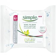 Simple 25 Adet Micellar Yüz Temizleme Mendili
