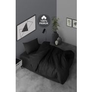 Simple Casa Carina Ranforce Siyah Tek Kişilik Nevresim Takımı