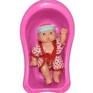 Şimşek Küvette Pembe Oyuncak Miniş Bebek