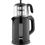 Sinbo STM-5840 Siyah Cam Demlikli Çay Makinesi