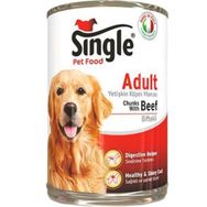 Single 415 gr Biftekli Yetişkin Köpek Konservesi