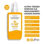 Sinoz Hassas Bakım Ultra Yüksek Koruyucu ve Nemlendirici SPF50+ 200 ml Güneş Kremi