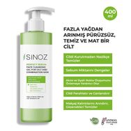 Sinoz Perfect Sebum Dengeleyici 400 ml Yağlı Karma Ciltler İçin Yüz Temizleme Jeli