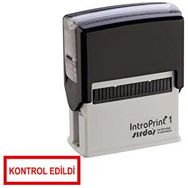 Sırdaş 38 mm x 14 mm Siyah Hazır Kontrol Edildi Kaşesi