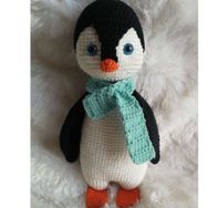 Şirin Penguen Amigurumi Oyuncak