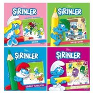 Şirinler Hikayeli Boyama Seti-4 Kitap Takım - Kolektif