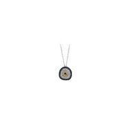 Sirius 0701P0019 Safir ve Pırlanta Taşlı Nazar Boncuklu Kolye